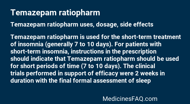 Temazepam ratiopharm