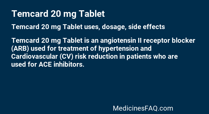 Temcard 20 mg Tablet