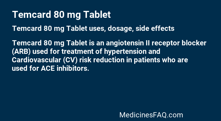 Temcard 80 mg Tablet