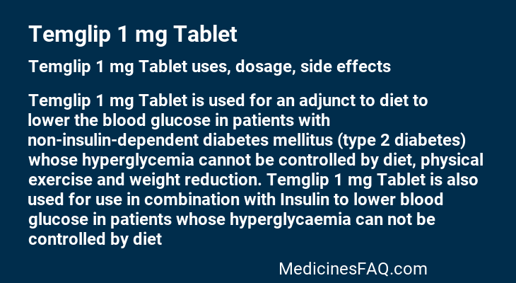 Temglip 1 mg Tablet