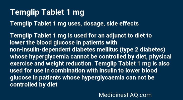 Temglip Tablet 1 mg