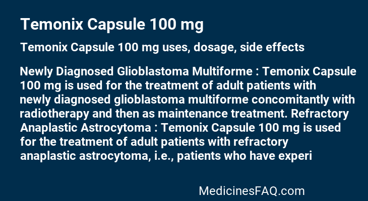 Temonix Capsule 100 mg