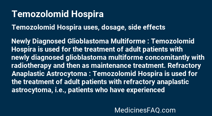 Temozolomid Hospira