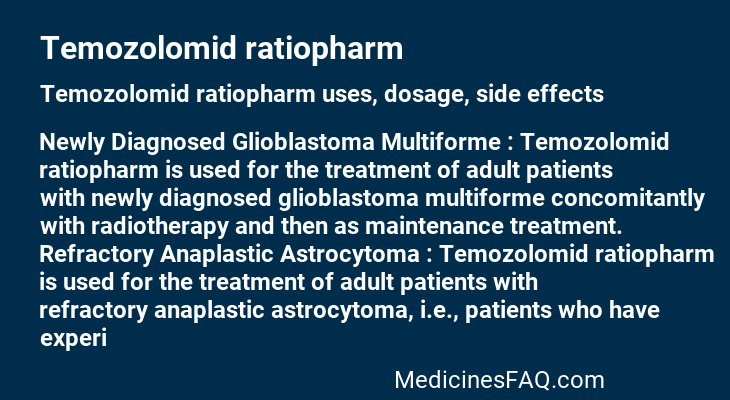 Temozolomid ratiopharm