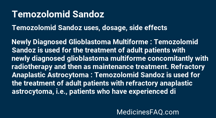 Temozolomid Sandoz