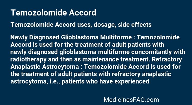 Temozolomide Accord