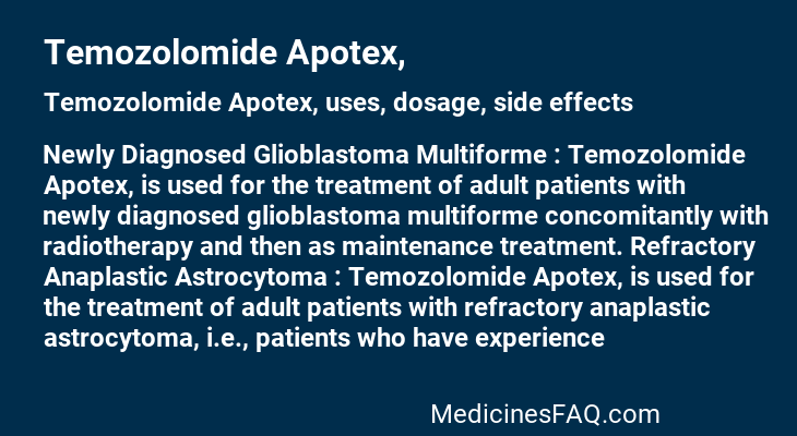 Temozolomide Apotex,