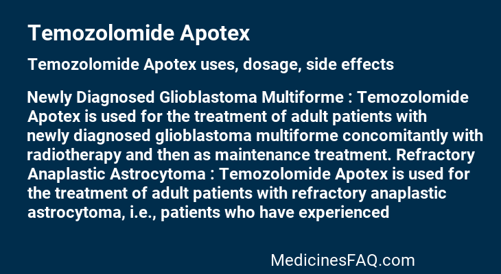 Temozolomide Apotex