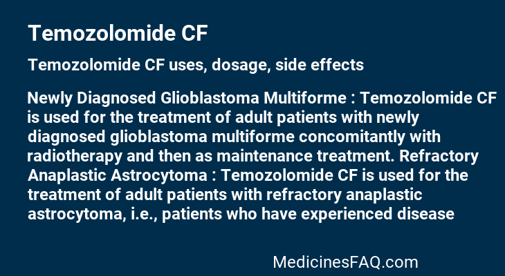 Temozolomide CF
