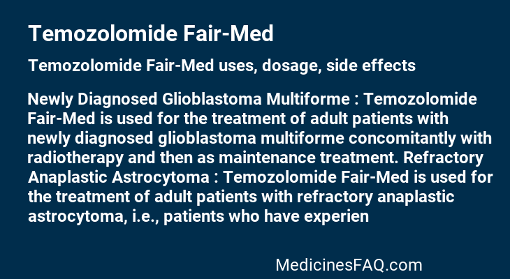 Temozolomide Fair-Med