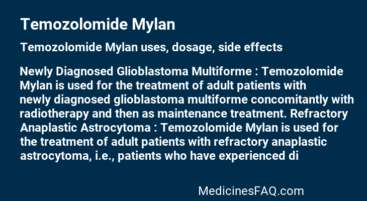 Temozolomide Mylan