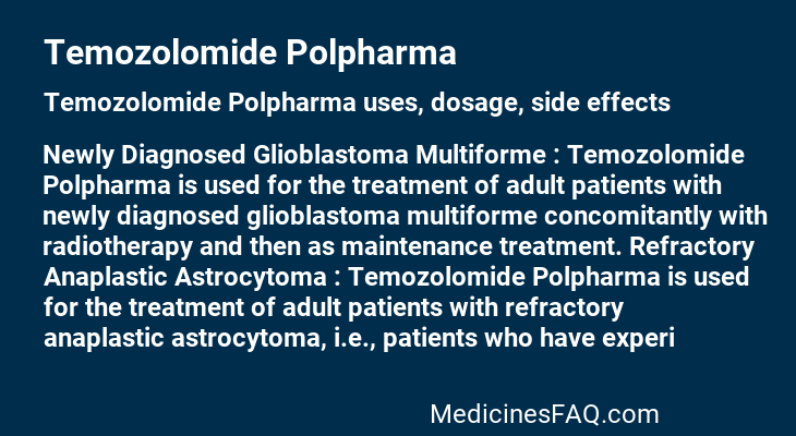 Temozolomide Polpharma