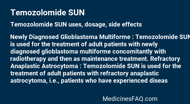 Temozolomide SUN