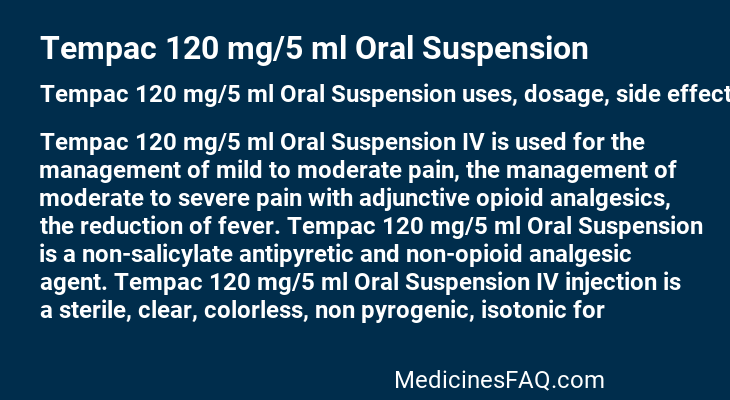 Tempac 120 mg/5 ml Oral Suspension