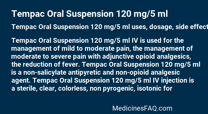 Tempac Oral Suspension 120 mg/5 ml