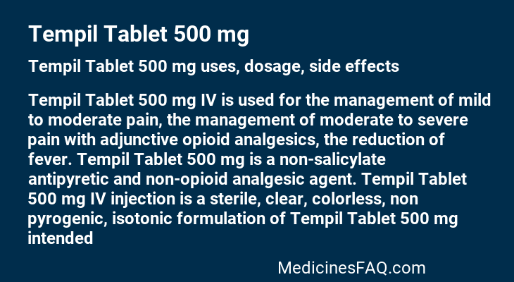 Tempil Tablet 500 mg