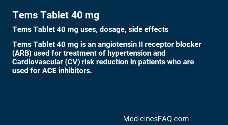 Tems Tablet 40 mg