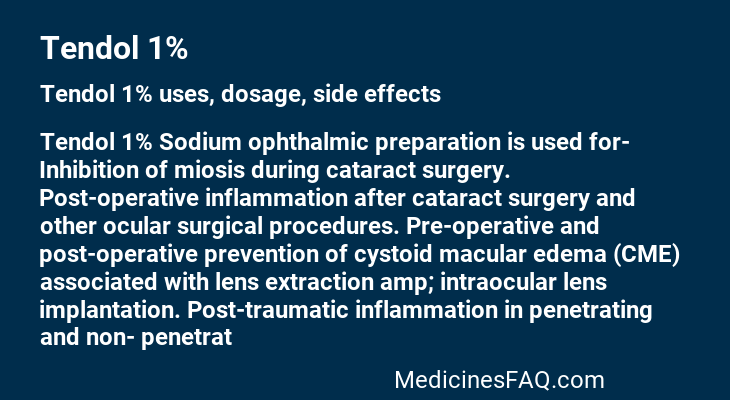 Tendol 1%
