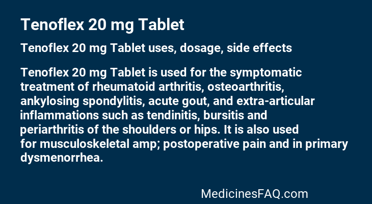 Tenoflex 20 mg Tablet