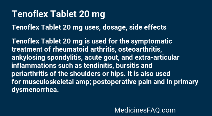 Tenoflex Tablet 20 mg