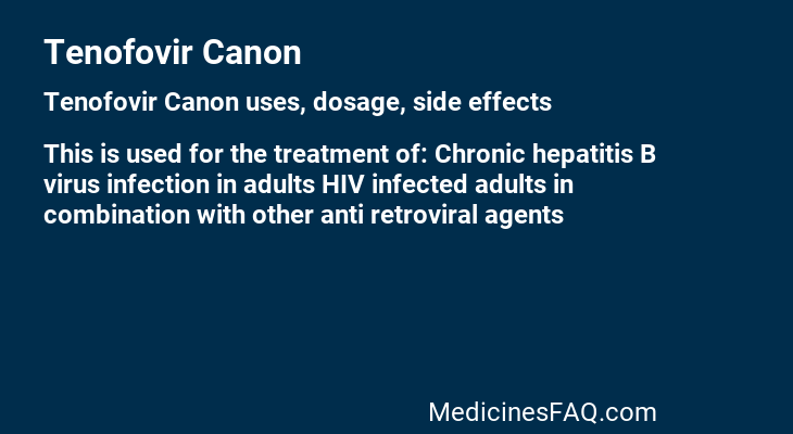 Tenofovir Canon