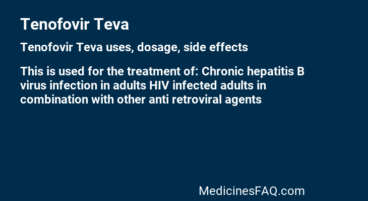 Tenofovir Teva