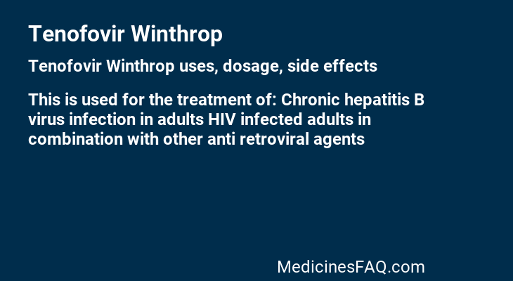 Tenofovir Winthrop