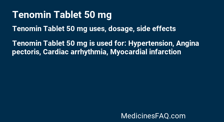 Tenomin Tablet 50 mg