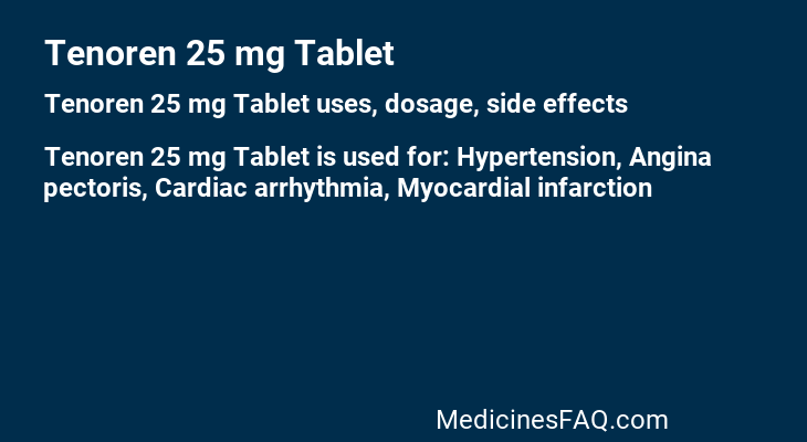 Tenoren 25 mg Tablet