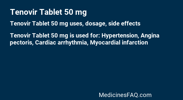 Tenovir Tablet 50 mg