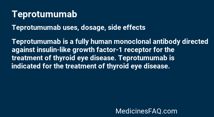 Teprotumumab