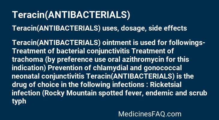 Teracin(ANTIBACTERIALS)