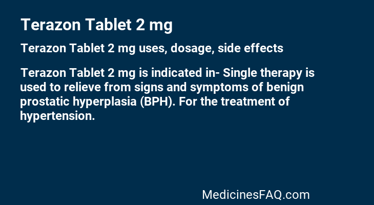 Terazon Tablet 2 mg