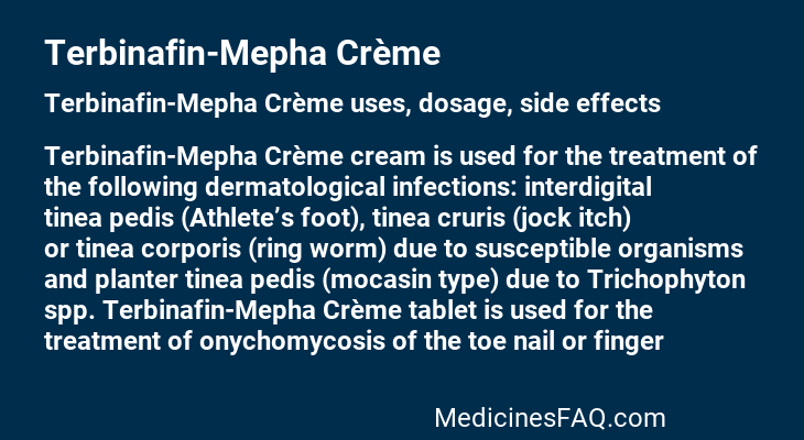 Terbinafin-Mepha Crème