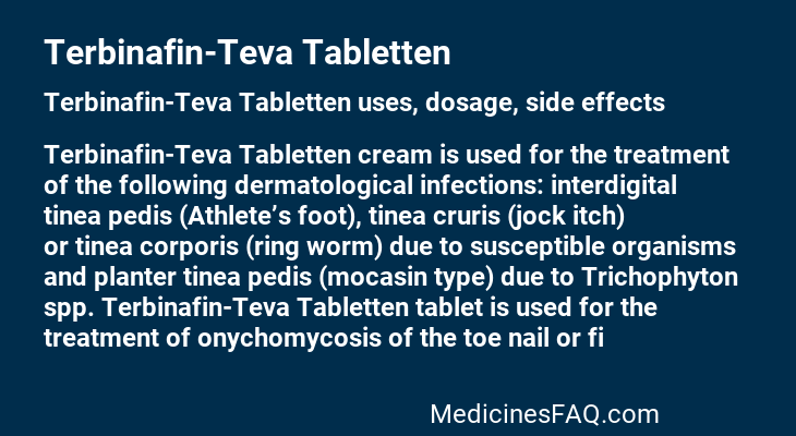 Terbinafin-Teva Tabletten