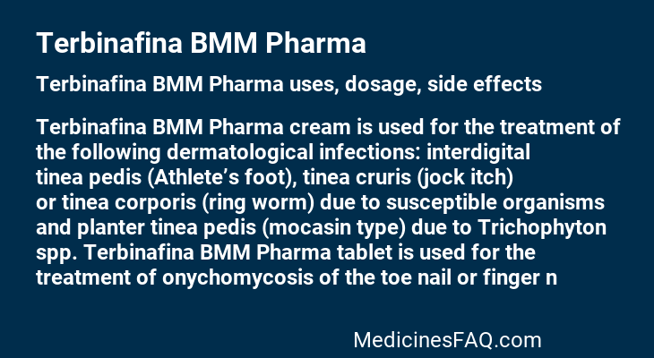 Terbinafina BMM Pharma