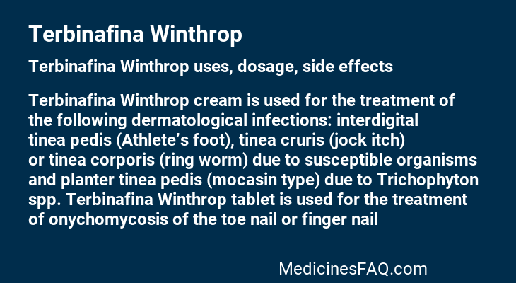 Terbinafina Winthrop