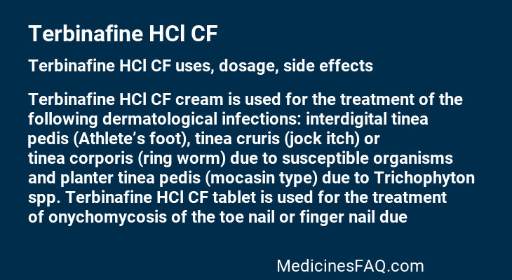 Terbinafine HCl CF