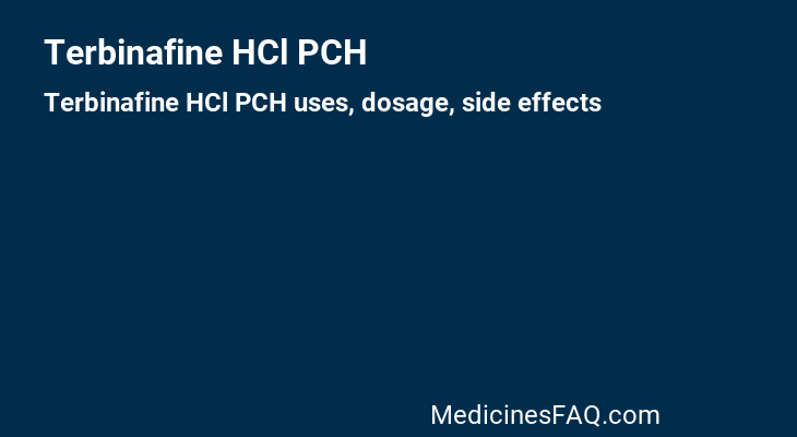 Terbinafine HCl PCH