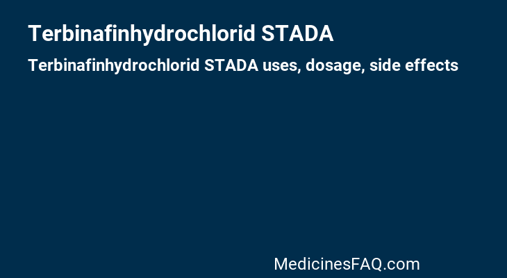 Terbinafinhydrochlorid STADA
