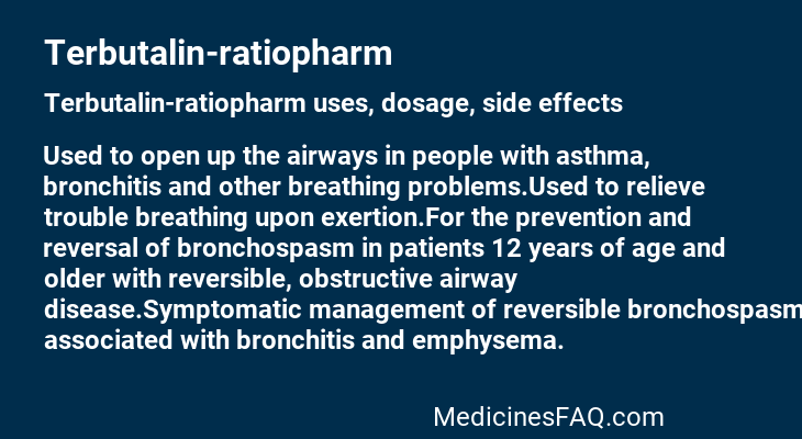 Terbutalin-ratiopharm