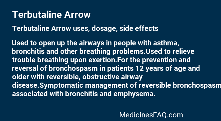 Terbutaline Arrow