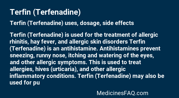 Terfin (Terfenadine)