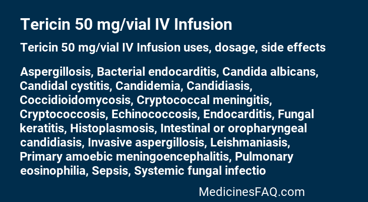 Tericin 50 mg/vial IV Infusion