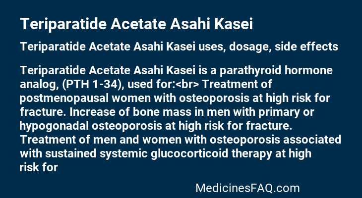 Teriparatide Acetate Asahi Kasei