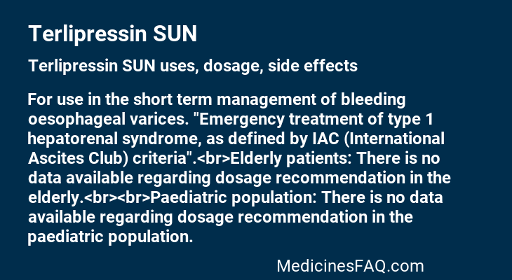 Terlipressin SUN