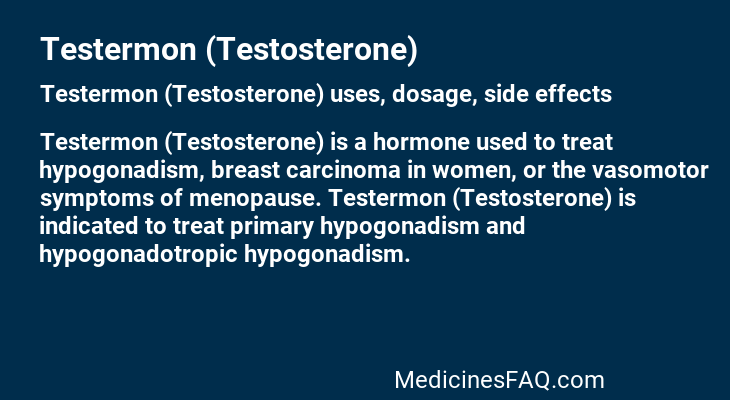 Testermon (Testosterone)