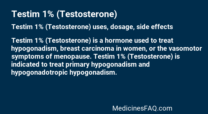 Testim 1% (Testosterone)