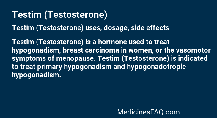 Testim (Testosterone)