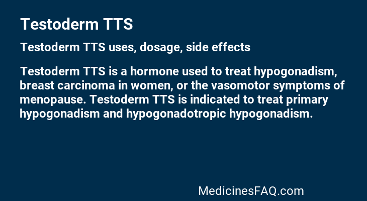 Testoderm TTS